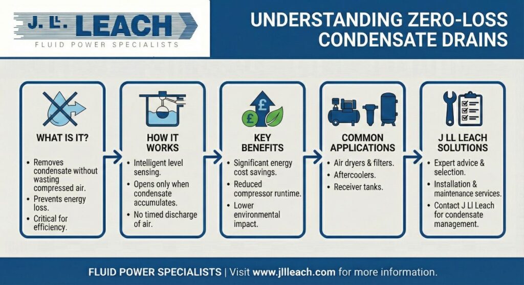 What is a Zero-Loss Condensate Drain for an Air Compressor